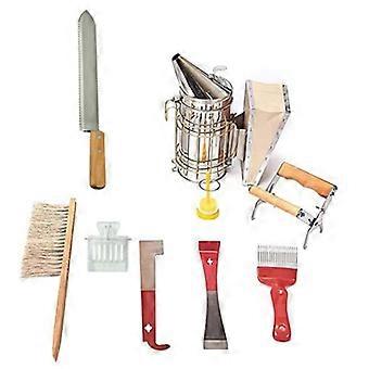 9Pcs Bienenhaltung Starter Kits Smoker für Bienen Bienen Bürste Honig Bienen Smoker Imker Werkzeuge Ausrüstung Imker