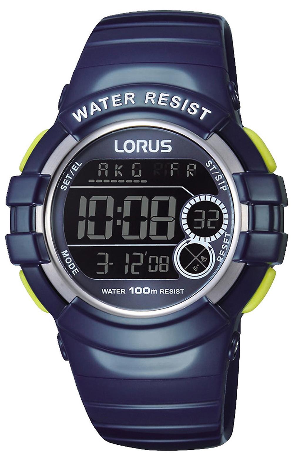 Lorus kids Quartz Digital Child Watch with R2315KX9 Polyurethane Bracelet
