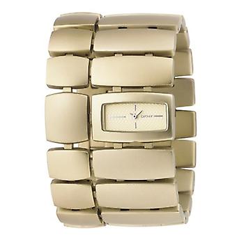 Dkny Mode Quarz Analog Damenuhr mit NY4380 vergoldet Edelstahl Armband