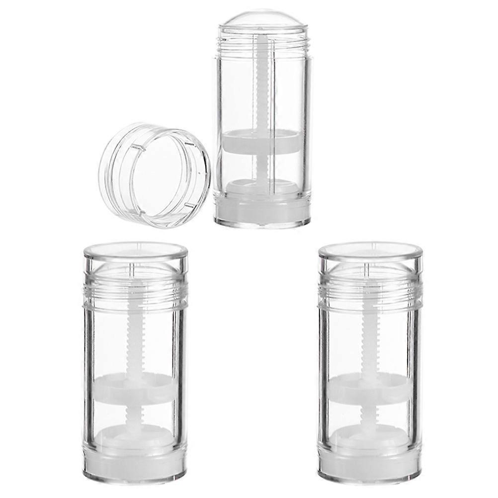 Empty Lipstick Tubes Refillable for Lip Balm Storage 6Pcs Transparent Containers