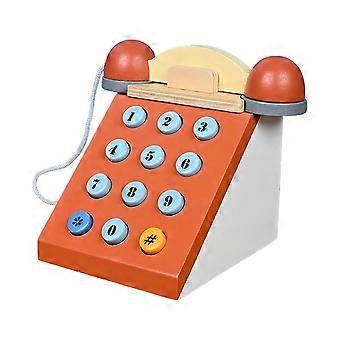 Early Education Telephone Deft Workmanship Imitation Exploration Wooden Toy Enlightenment Brain Toy Multicolor