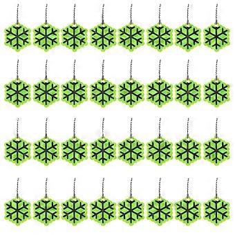Glow-in-The-Dark Reflective Keychain for Safety Featuring 100Pcs Charms