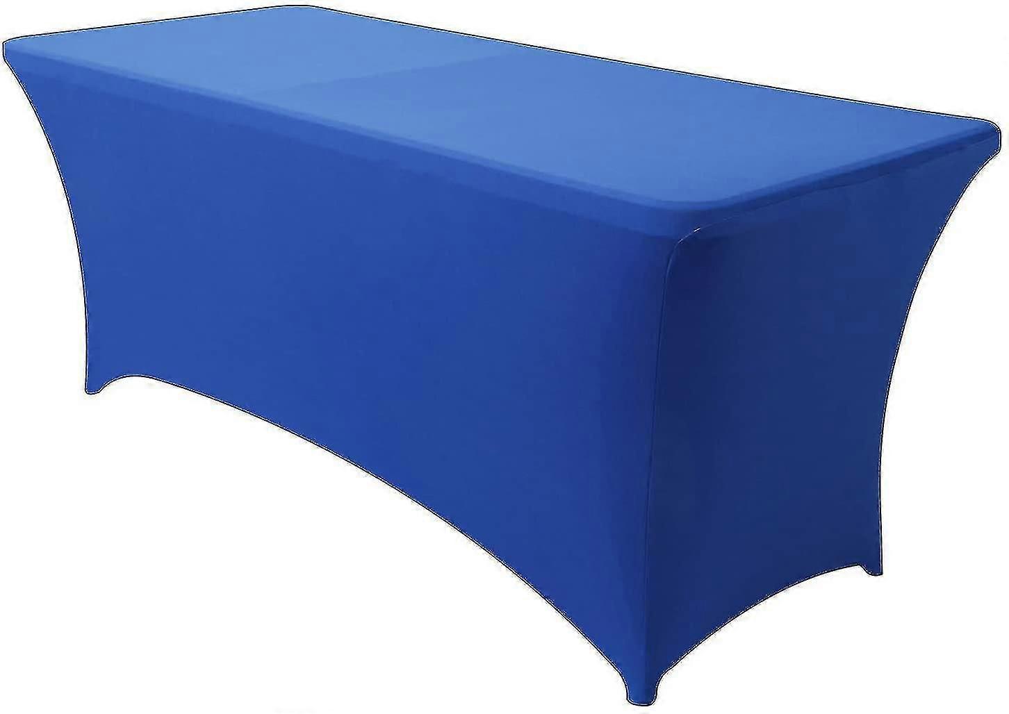 Stretch Fitted Tablecloth Training Table Spandex Rectangular 10ft Royal