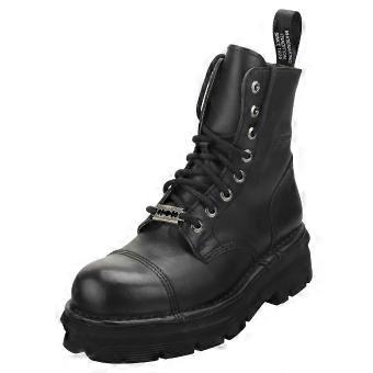 New Rock Military Stylish Boots Unisex Classic Boots in Black