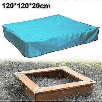 Square Waterproof Sand Pit Cover Dustproof 120*120*20cm-Blue