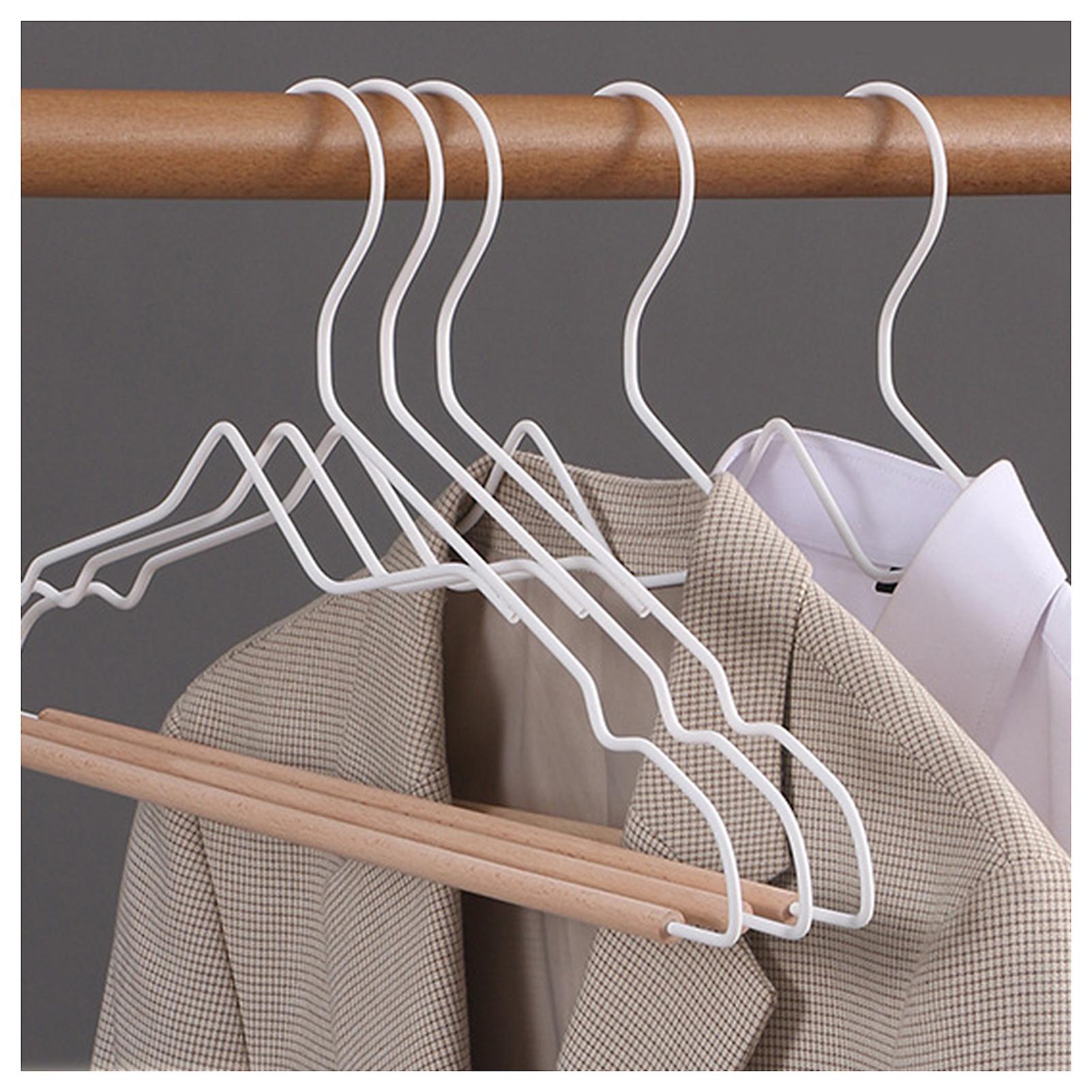 5pcs Non-slip Suit Simple Hangers Convenient Shoulder Notches