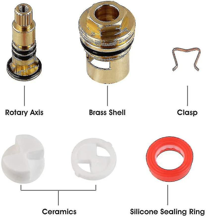 2pcs Ceramic Disc Head, Ceramic Cartridges, Universal Replacement For ...