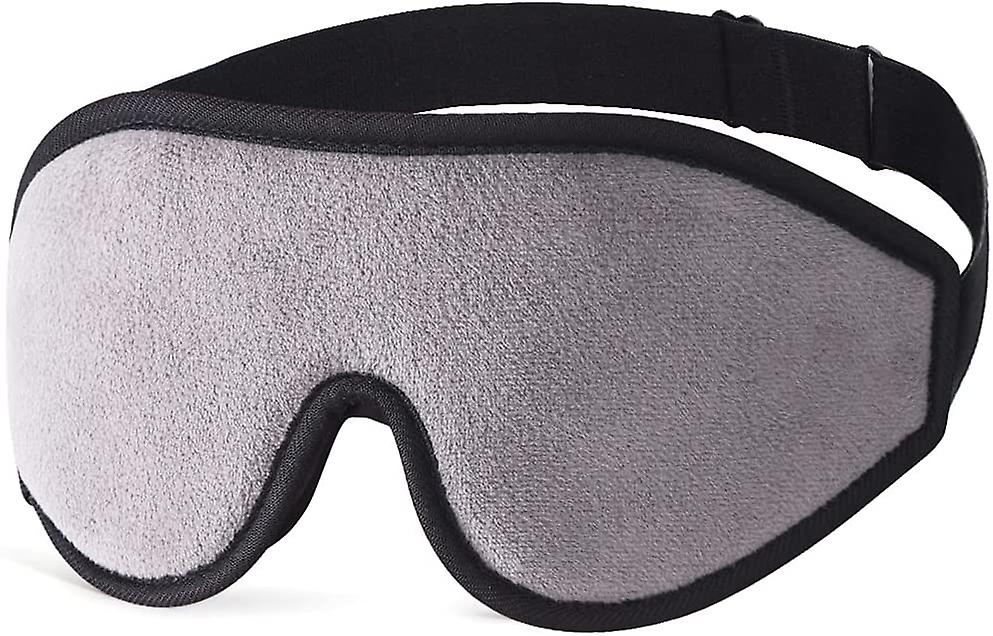 スリープマスク、睡眠用3D輪郭アイマスク、超ソフト通気性スリープアイマスク、光遮断スリーピングマスクアイシェード目隠し、アイカバー