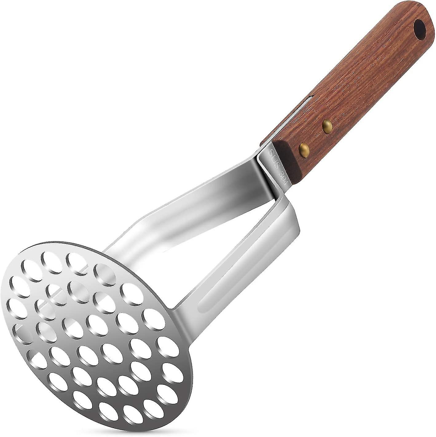 Verbesserter Kartoffelstampfer Edelstahl Heavy Duty Starker rutschfester Griff Nicht leicht zu biegen Einfach zu bedienen Robuste Konstruktion cy