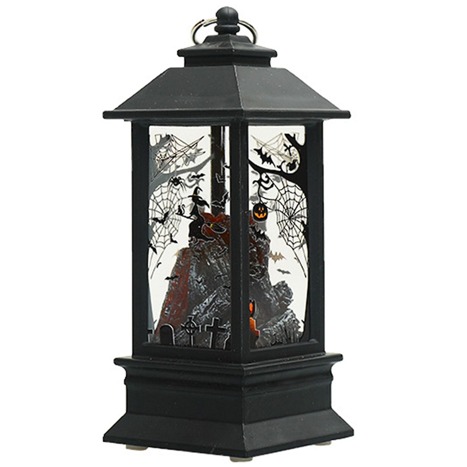 Led Lantern Halloween Decorations Flickering Flameless Lights With Hanging Ring For Halloween Home Parties