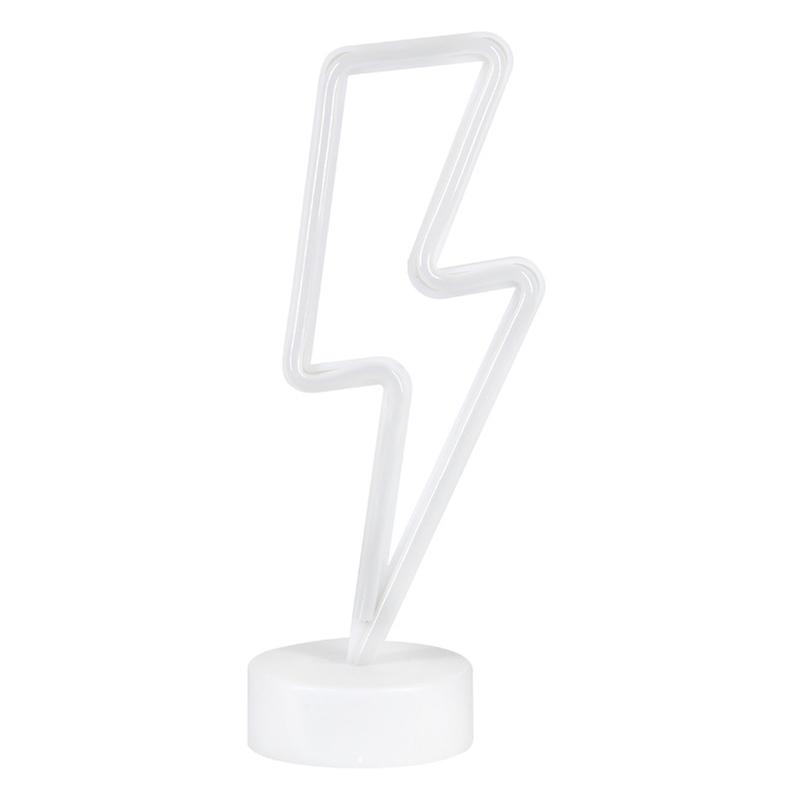 LED Neon Light, Lightning Neon Light Sign Night Light USB/Battery Operated Neon Signs Wall Decor