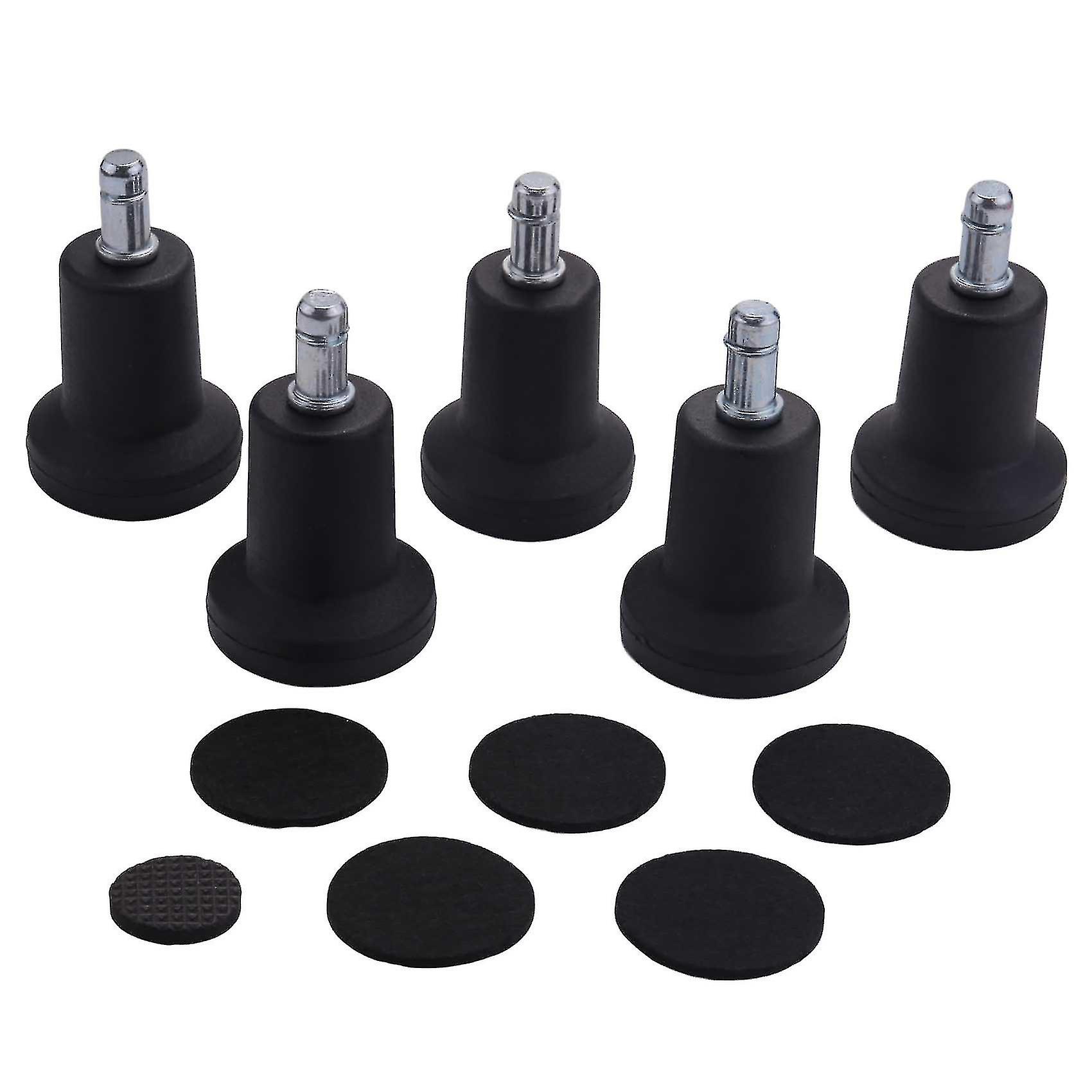 High Profile Glides Replacement For Office Chair Without Wheels & Bar Stool, Fixed Stationary Caste