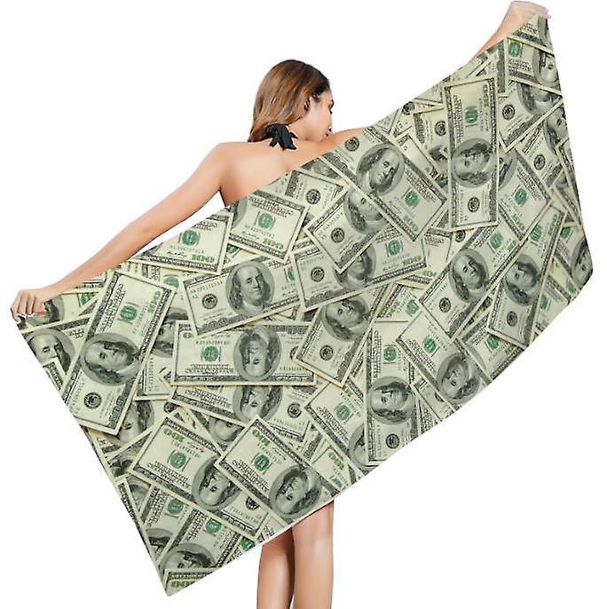 100 Dollar Bills Beach Towel