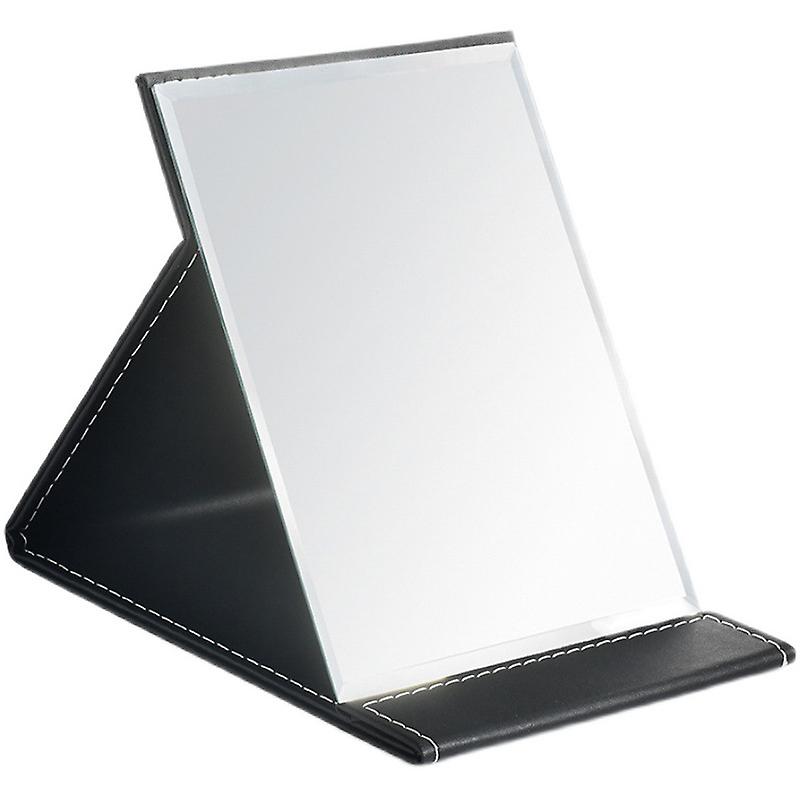 Folding mirror makeup mirror, portable folding mirror black