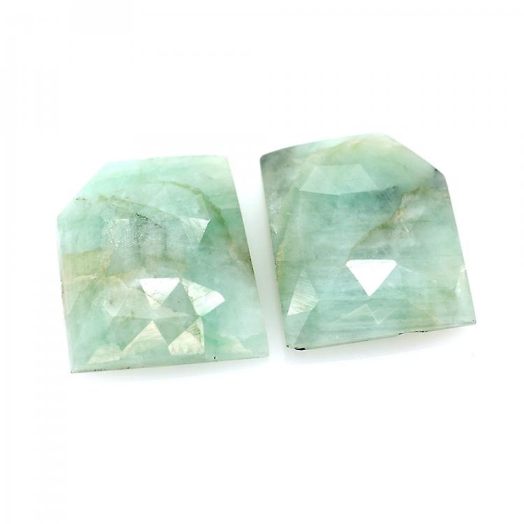 18.79 Ct Set Emerald Fancy Rose Cut awo61