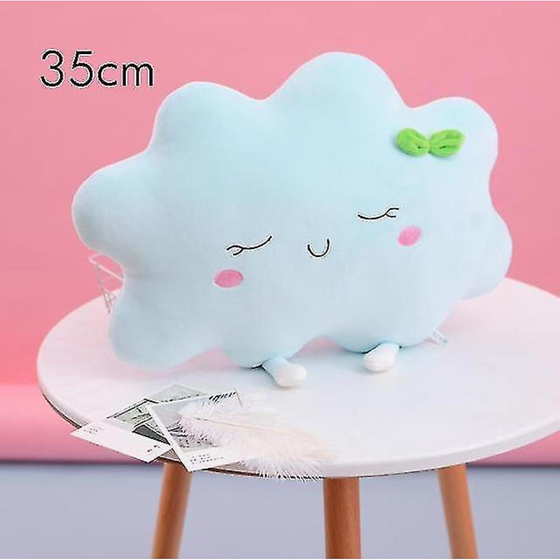 35cm Blue Clouds 1pc Cute Sun And Cloud Stuffed Plush Pillow Soft Case Sun Cloud