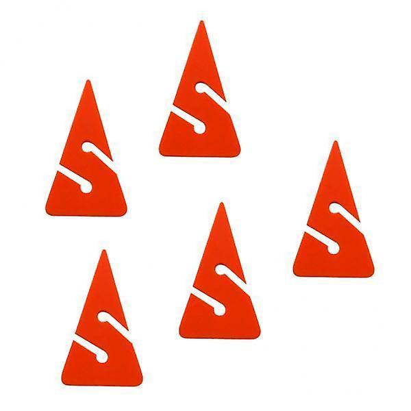 3x5 Pieces Triangle Line Arrow Marker for Scuba Diving Cave Wreck Dive Orange