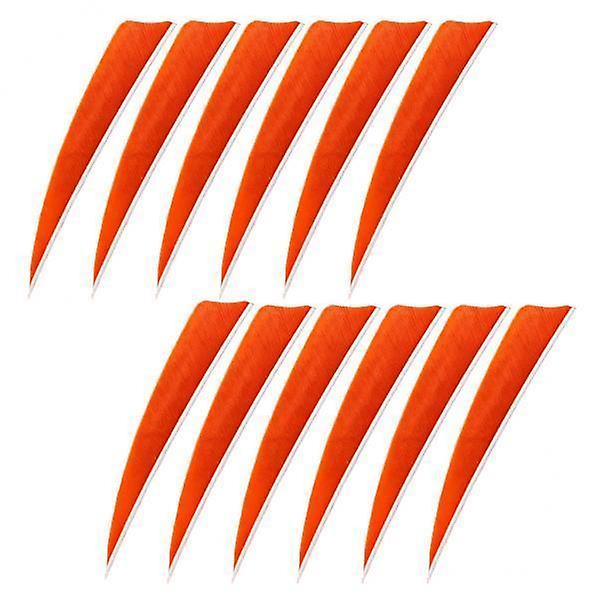 5x12 Peças 4 polegadas flecha flecha penas fletchings palhetas laranja
