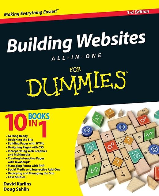 ウェブサイトの構築、Allinone For Dummies、Sahlin & Doug Lakeland & FL & Web、グラフィックデザイナー、ペーパーバック、本