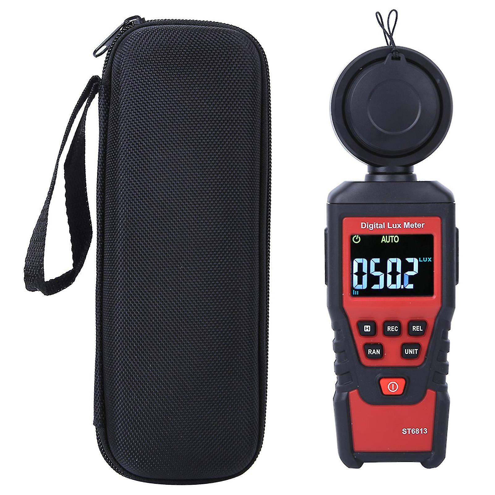 St6813 Portable Digital Lcd Light Illuminance Meter Photometer Illuminometer Instrument 1-100000
