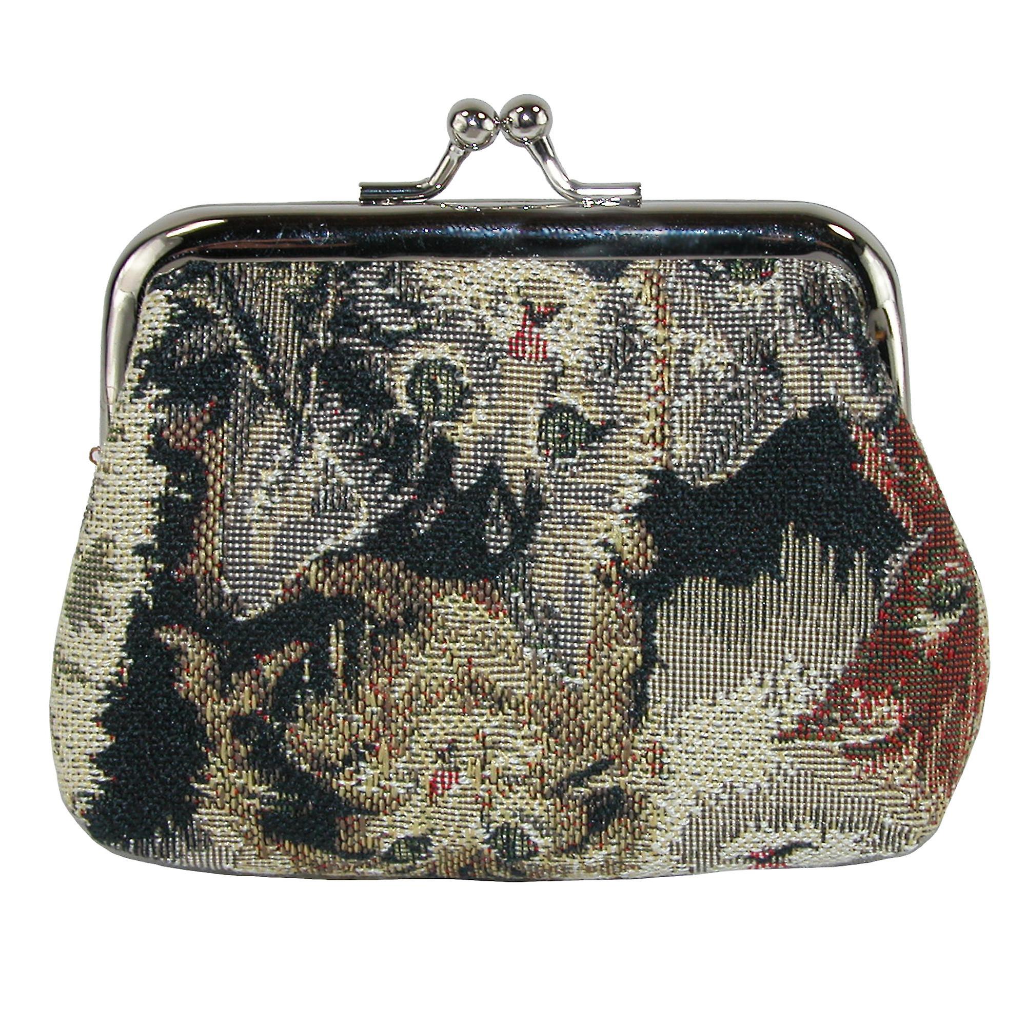 CTM  Cat Print Tapestry Coin Purse Wallet (Women)