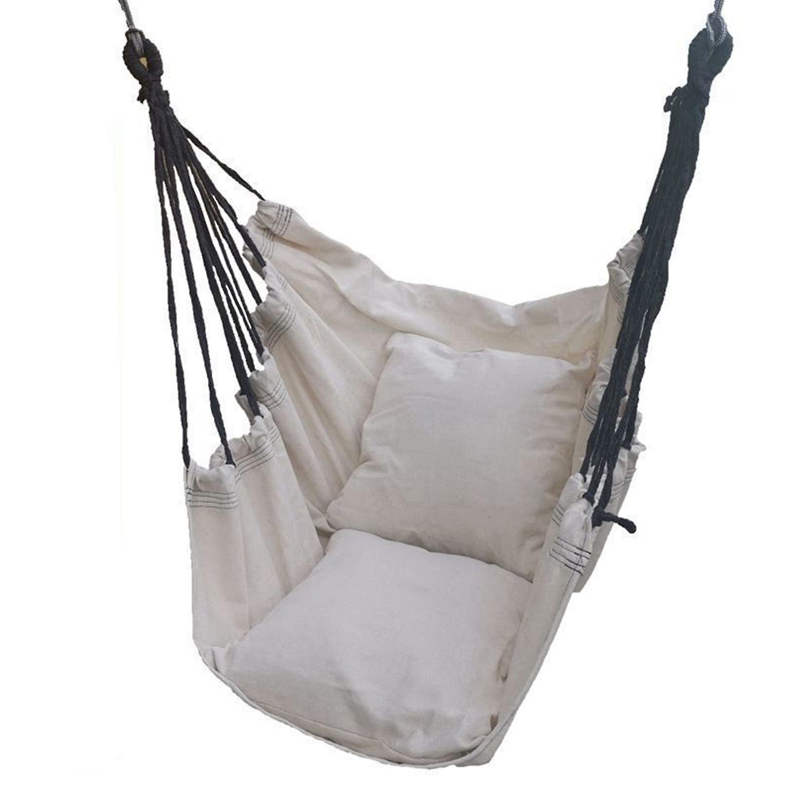 Sedia portatile per amaca sospesa di qualità ispessita in cotone per interni ed esterni