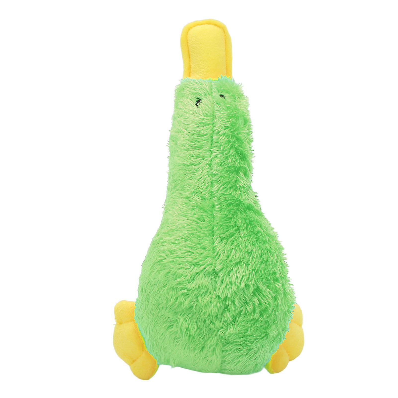 Squeaky Plush Dog Toy, Interactive Funny Cute Bird Soft Bite Resistant Chew Toy for Dogs Puppy Pets Green