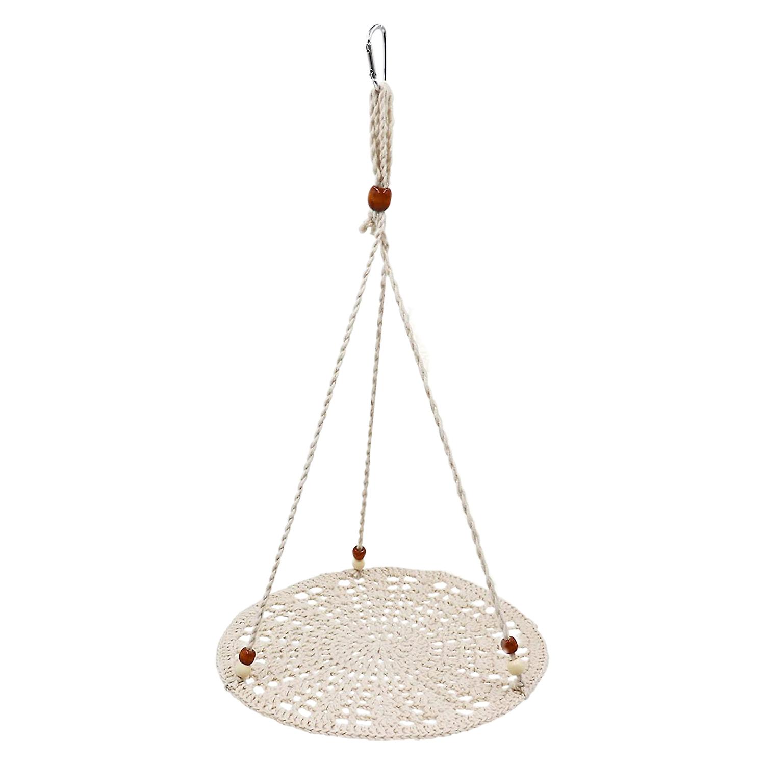 Reptile Hammock Hand Woven Strong Load-bearing Gecko Lizard Swing Toy Round Bearded Dragon Swing Han