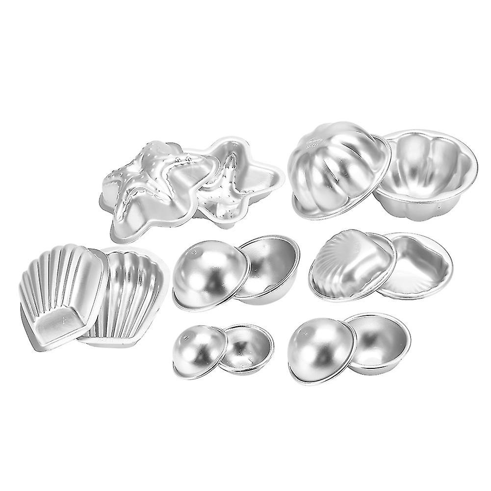 Handmade Aluminium Alloy Bath Bomb Molds Fizzy Crafting DIY Cake Mould Tools