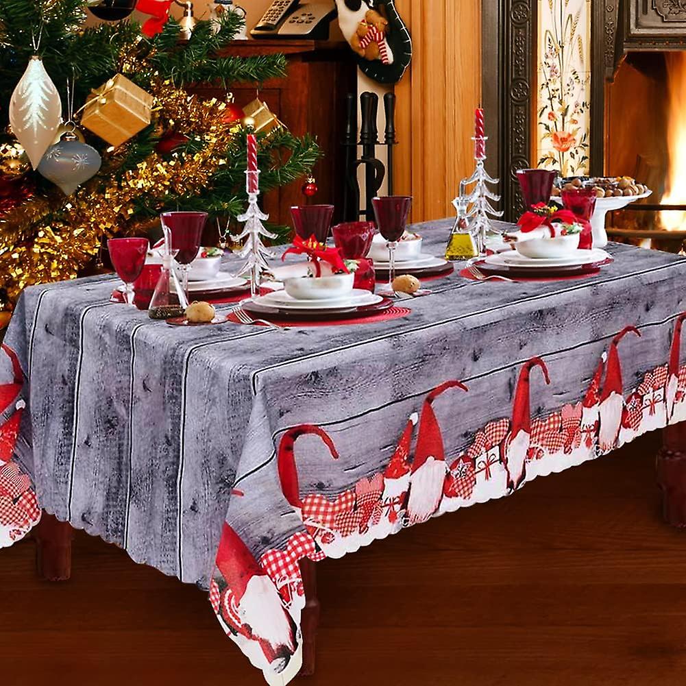 Christmas Tablecloth, 180 x 150cm Rectangular Christmas Tableclot