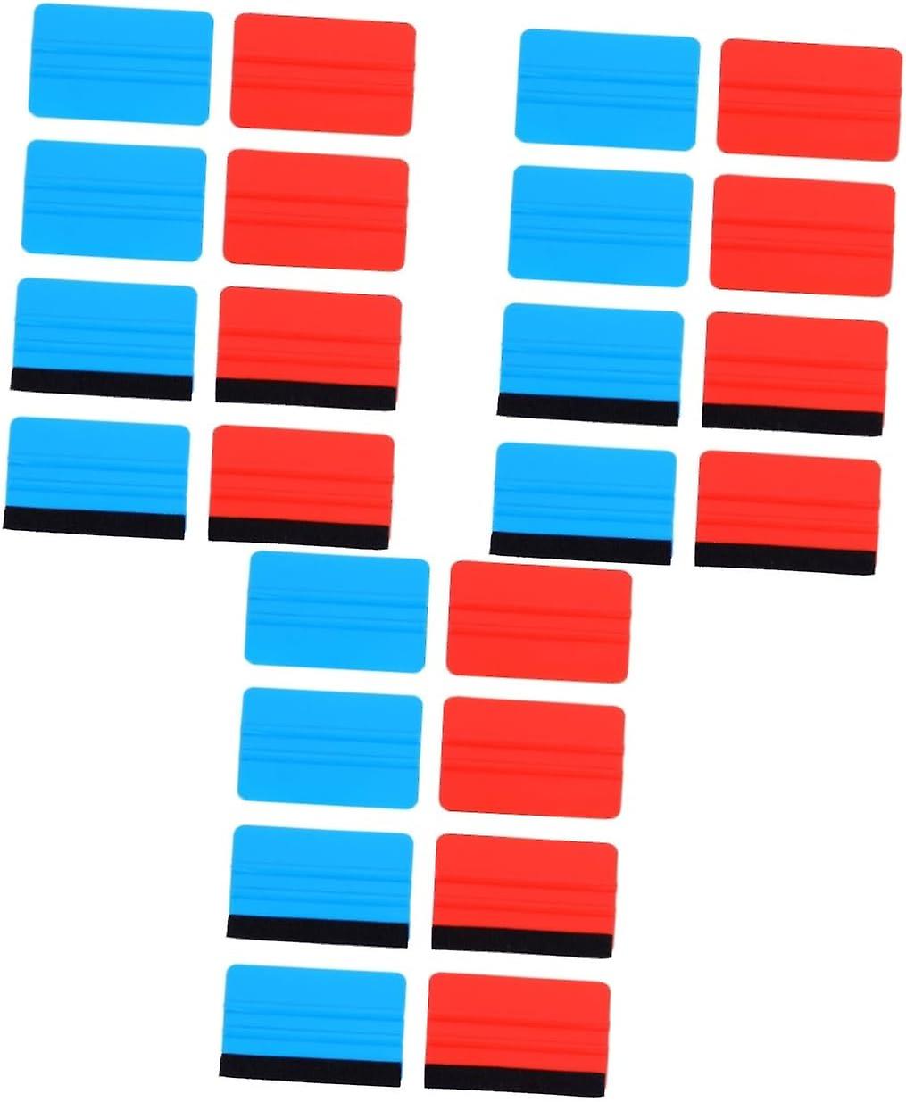 24 pcs Double-Sided Square Scraper Car Vinyl Scraper car Tools Wall Decal Squeegee car Squeegee Wallpaper Smoothing Tool Decal Applicator Tool