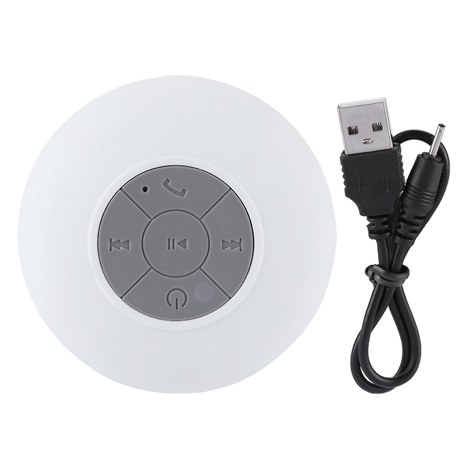 Mini Portable Outdoor Waterproof Wireless Bluetooth Speaker with Suction Cup (White)