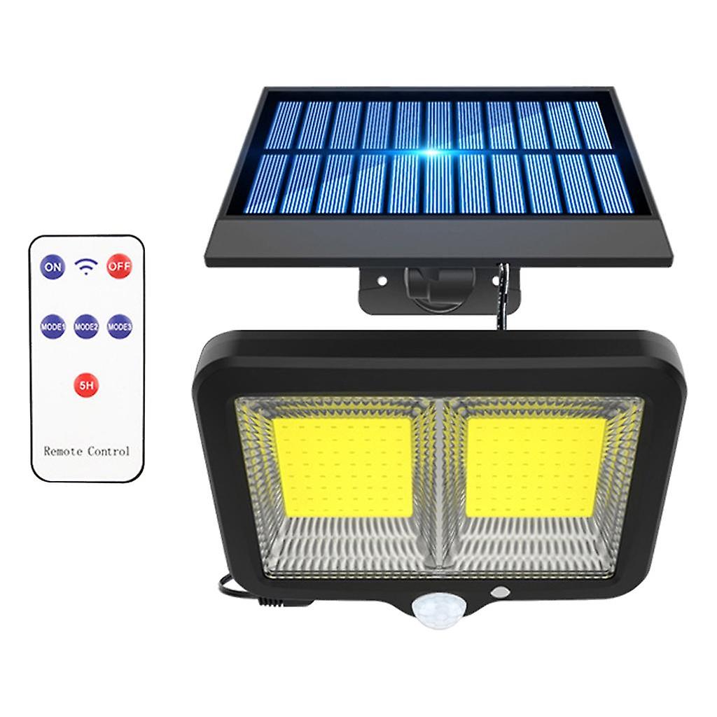 PIR Motion Sensor Garden Wall Light Street Remote Control Lamp 128COB