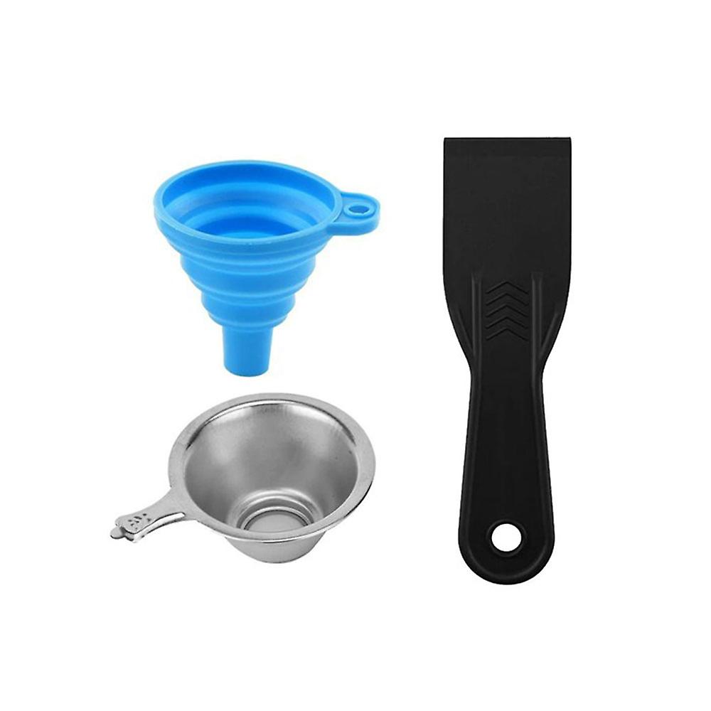 Resin Filter Set with Silicone Funnel and Metal Filter Kit 100mL Measuring Cup