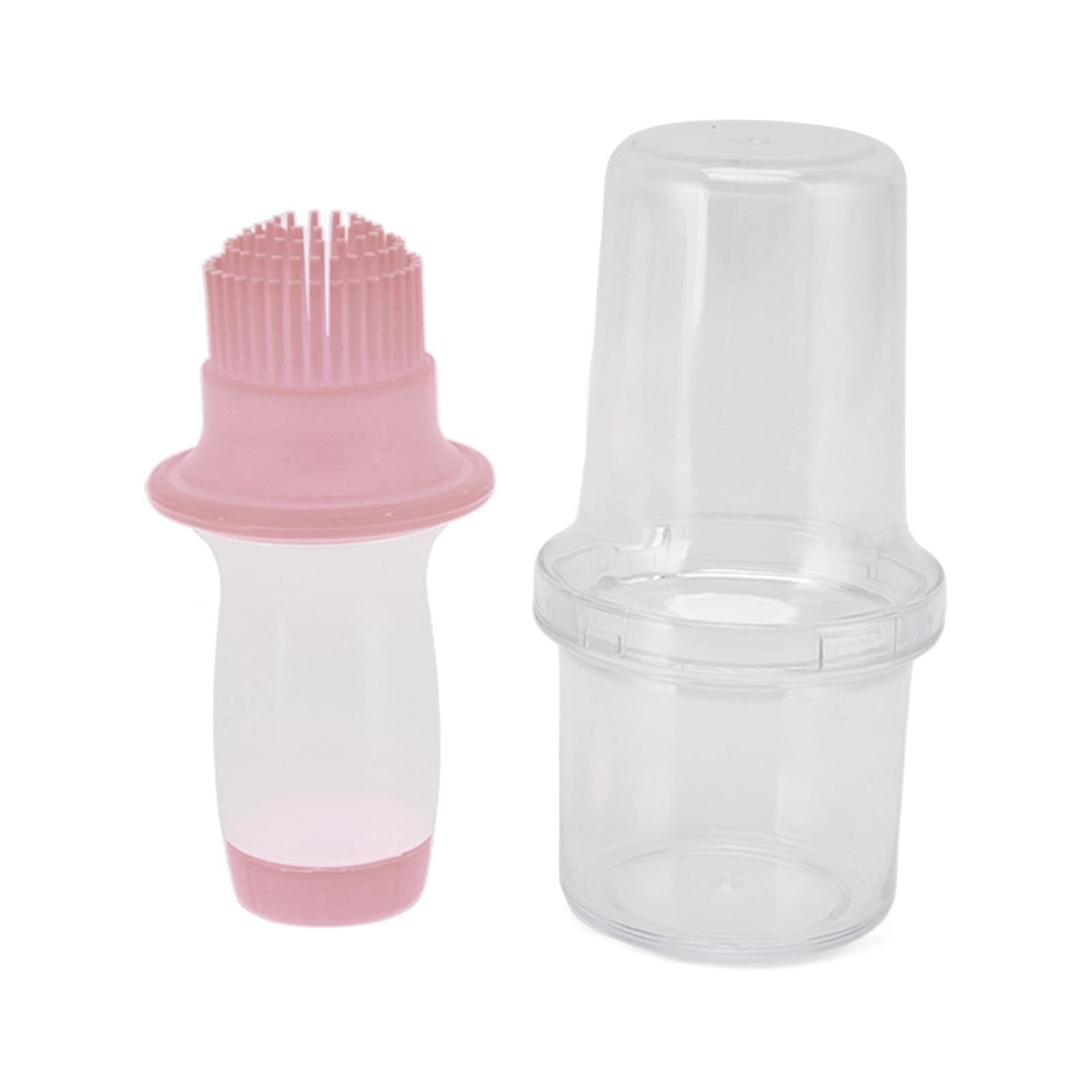 Silicone Oil Dispenser Bottle, Squeeze Brush