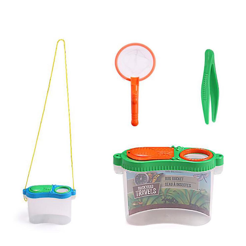 Insect Bug Viewer BoxMagnifier with Tweezers Net Exploration Tool Education Toy