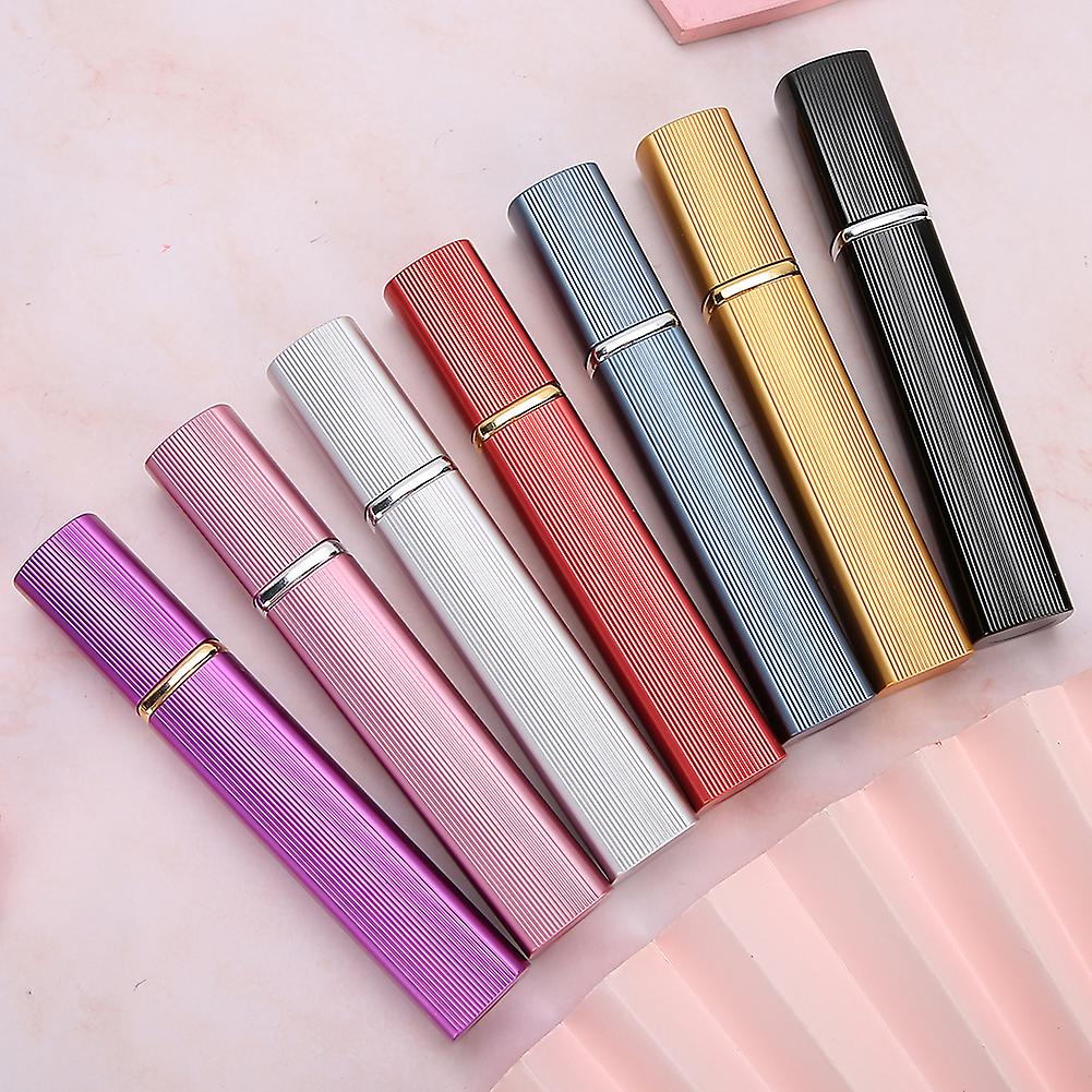 7pcs Refillable Perfume Atomizers Empty Liquid Dispensing Spray Aluminum Bottles 12ml