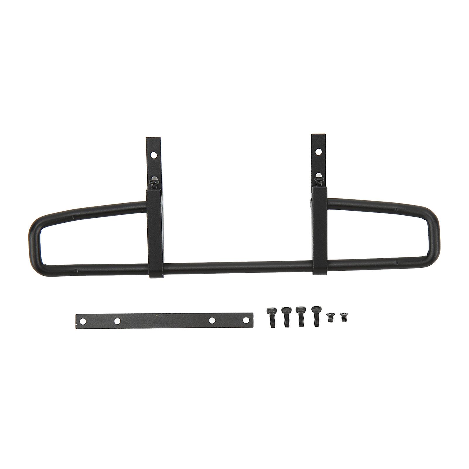 RC Metal Front Bumper Aluminum Alloy Remote Control Car Front Bumper Accessories for P06 for Unimog RC Car Black