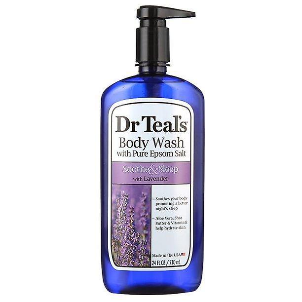 Dr Teal's Ultra Moisturizing Soothe & Sleep Body Wash met lavendel, 24 oz.