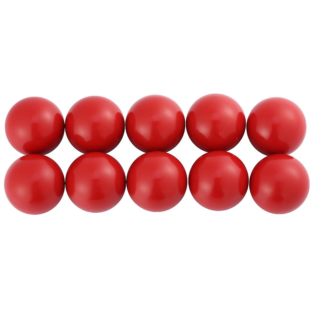 10 Pcs Universal Round Plastic Handles for Lathe Machine and Tractor (Red AM8 x 25)