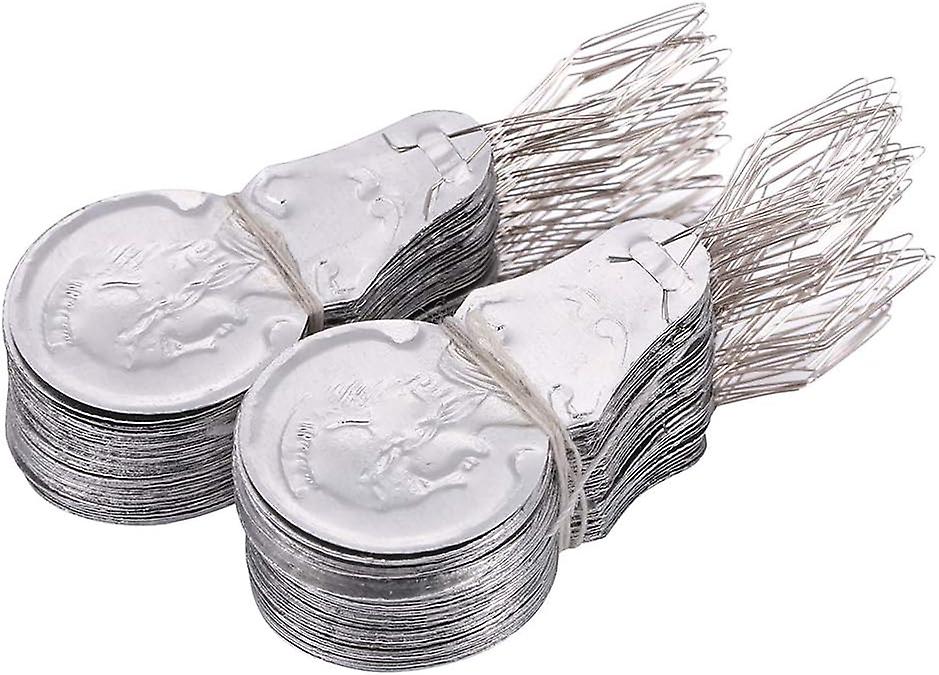 100x Silver Tone Thread Loop DIY Needle Threader Stitch Insertion