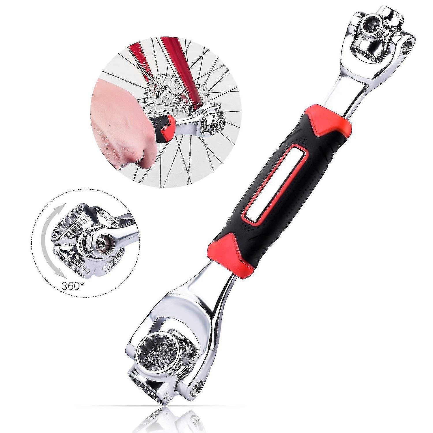 52-In-1 Tiger Wrench Tool Set Multifunctional Socket Tiger Wrench 360 Degree Rotating Wrench Hand To