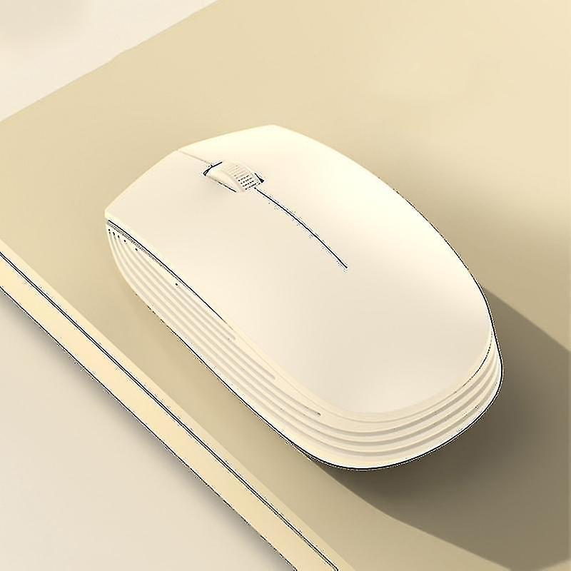 Souris sans fil pour ordinateur portable, bimode beige