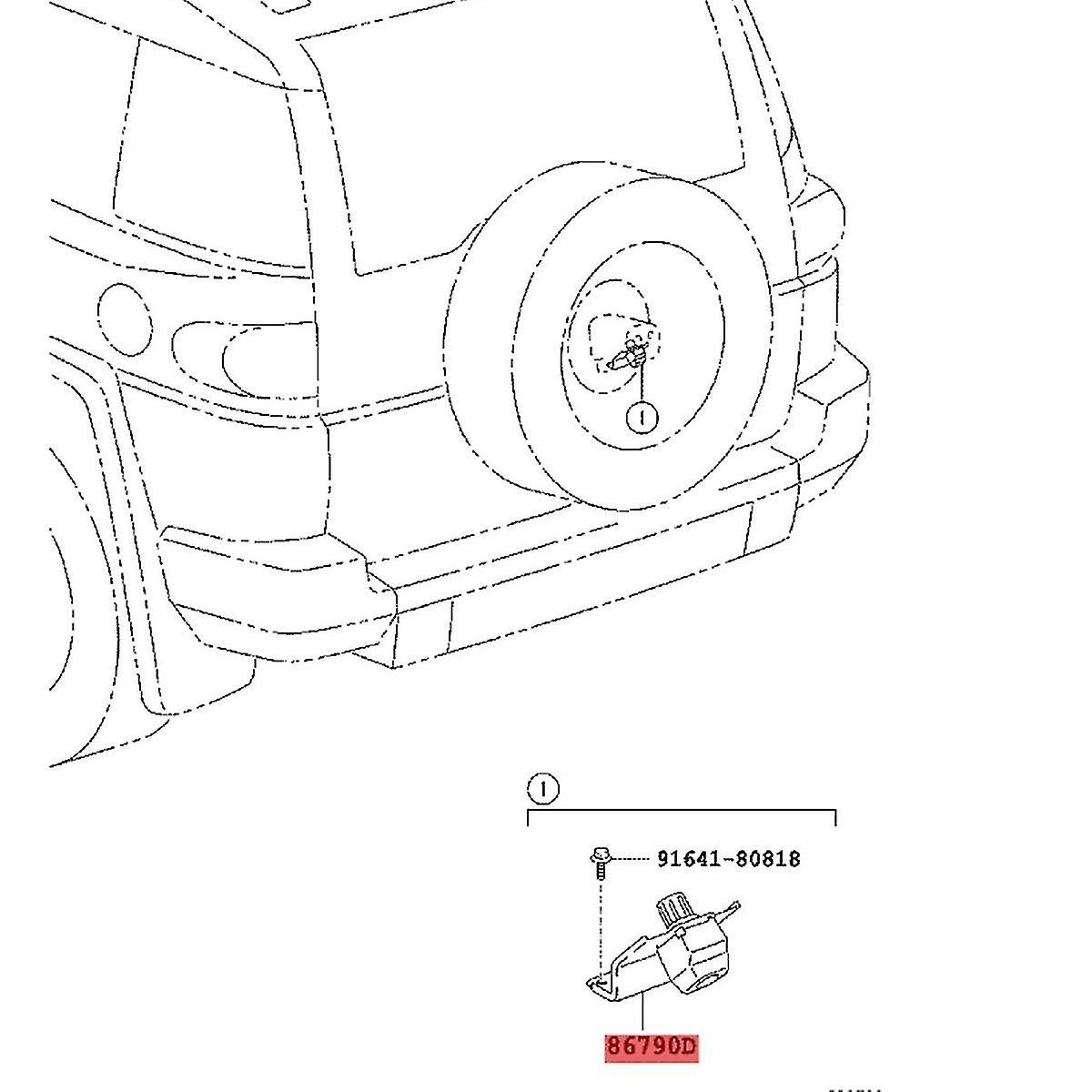 86790-35040 Car Rear Reverse Backup Parking Camera for (2009-2014) A