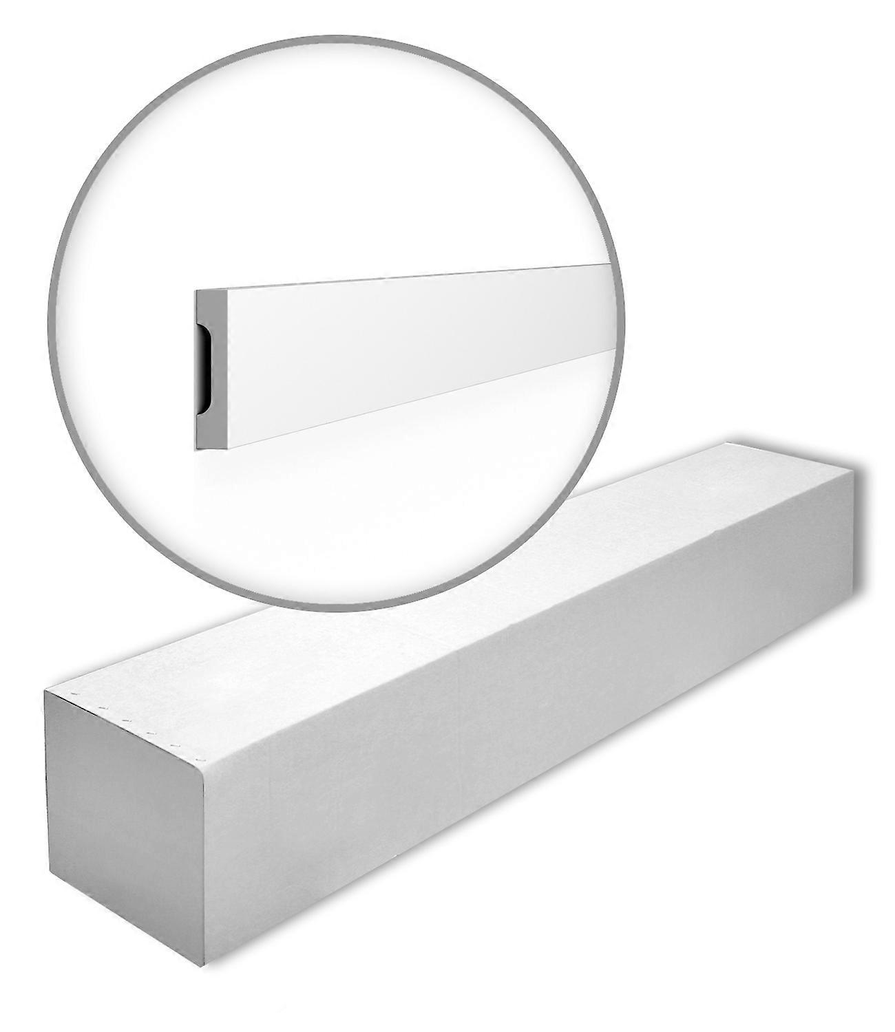 NMC 21 x Panel moulding WD2-box 42 meter WALLSTYL Extruded polystyrene (HDPS) 200 cm white pre-primed multi purpose