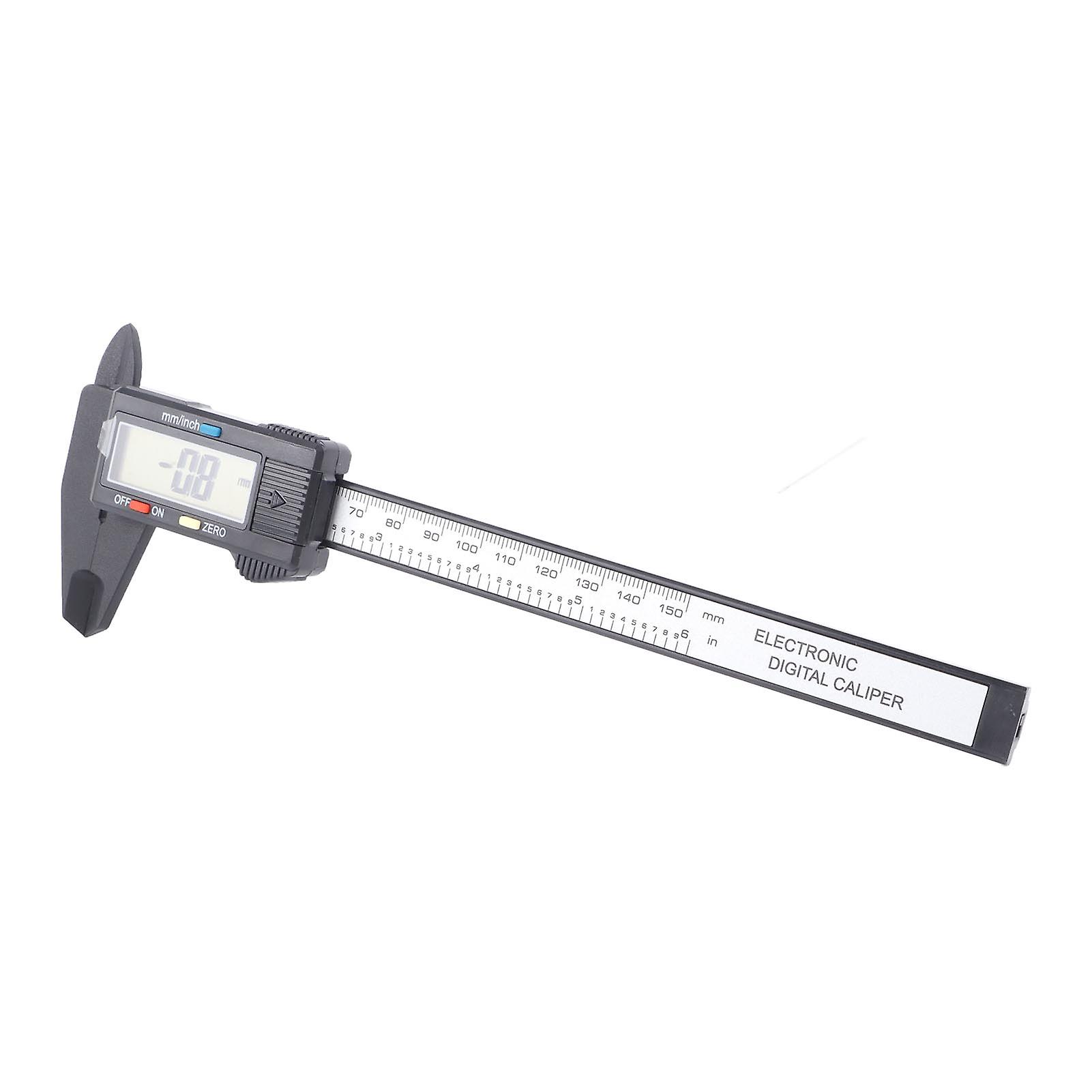 Electronic Digital Caliper Measuring Tool with Telescopic Rod 150mm 0.1mm Plastic