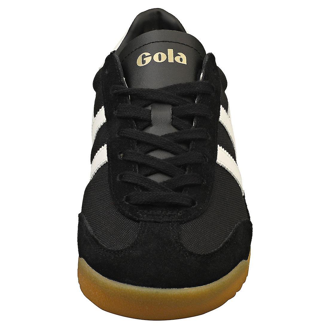 thumbnail image 4 of FeiKong Zapatillas deportivas informales Gola Tornado para mujer en color negro y blanco roto, 4 of 5