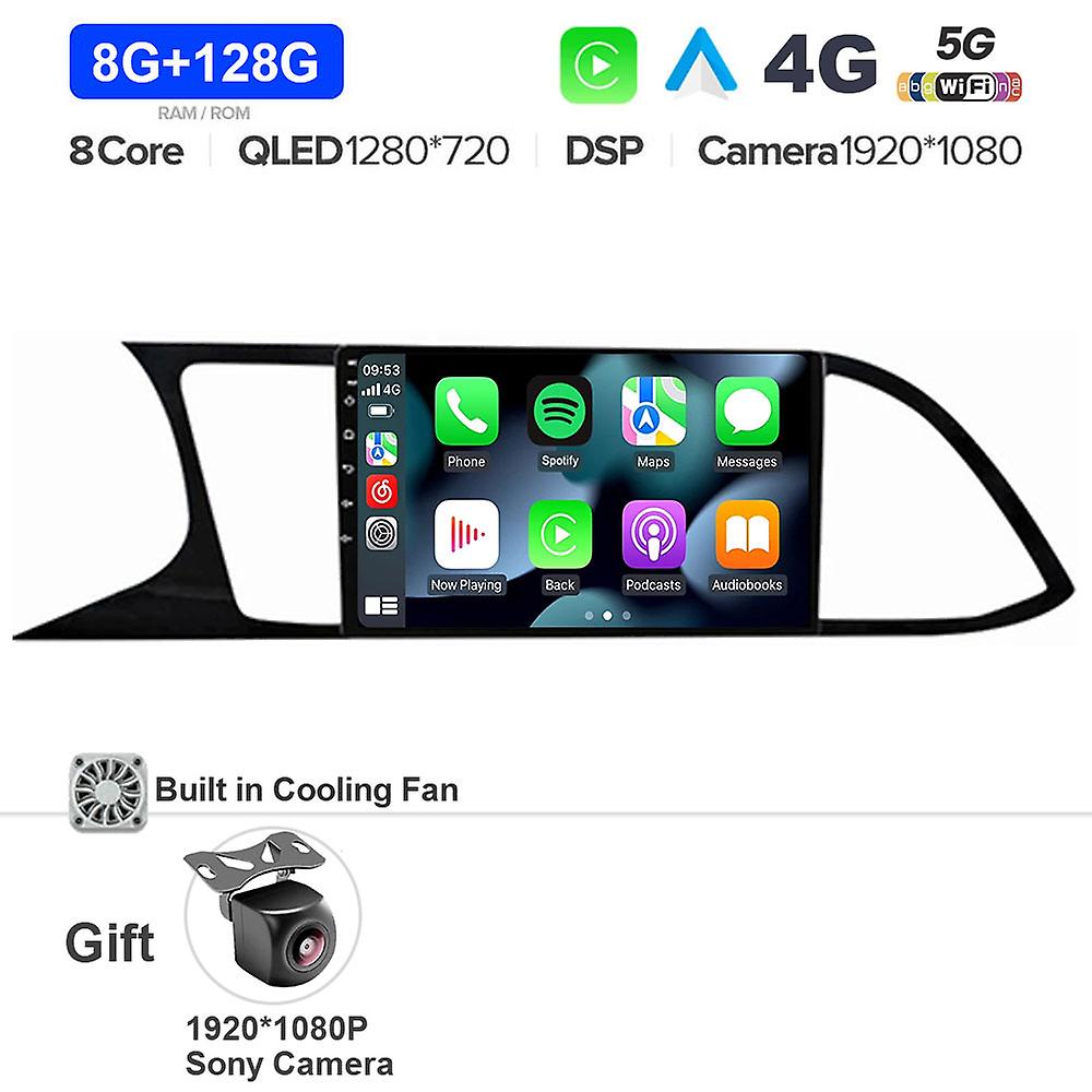 Android 13 Gps Navigation Lhd Car Radio For Seat Leon 3 2012 - 2020 4g Wifi Dsp Bt Carplay Multimedia Player Stero Audio System