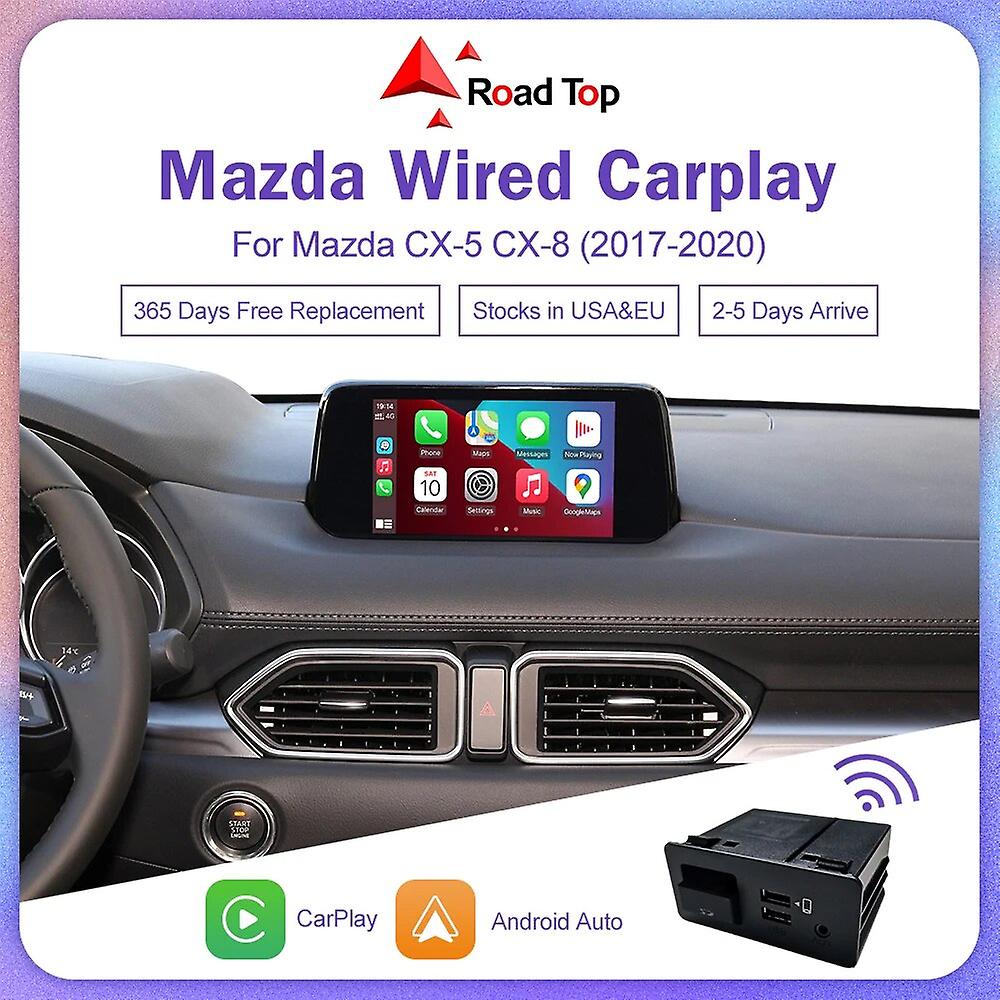 Apple Carplay Android Auto Usb Adapter Hub Oem For Mazda 3 6 2 Cx3 Cx5 Cx9 Mx5 2017-2020 Miata