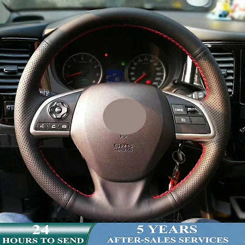 Car Steering Wheel Cover Braid Leather For Mitsubishi Outlander Mirage ASX 2012-2019 Eclipse Cross 2017-2019 L200 2015-2017